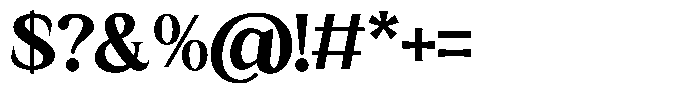 Kanellis Black Font OTHER CHARS