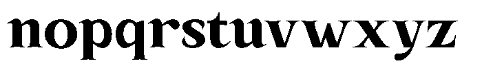 Kanellis Black Font LOWERCASE