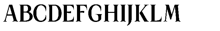 Kanellis Bold Condensed Font UPPERCASE