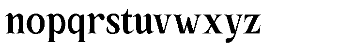 Kanellis Bold Condensed Font LOWERCASE