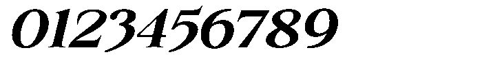 Kanellis Bold Expanded Italic Font OTHER CHARS
