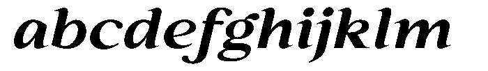 Kanellis Bold Expanded Italic FONT