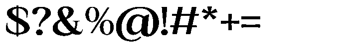 Kanellis Bold Expanded Font OTHER CHARS