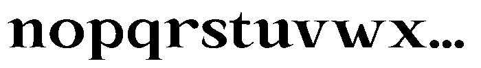 Kanellis Bold Expanded Font LOWERCASE