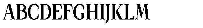 Kanellis Bold Extra Condensed Font UPPERCASE