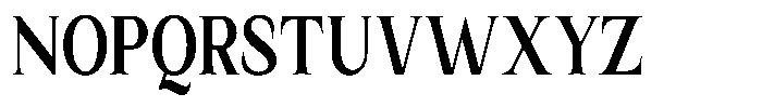 Kanellis Bold Extra Condensed Font UPPERCASE