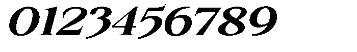 Kanellis Bold Extra Exp Italic Font OTHER CHARS