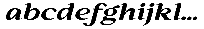 Kanellis Bold Extra Exp Italic FONT