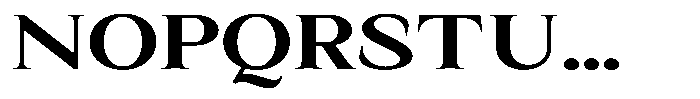 Kanellis Bold Extra Expanded Font UPPERCASE