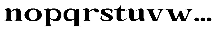 Kanellis Bold Extra Expanded Font LOWERCASE