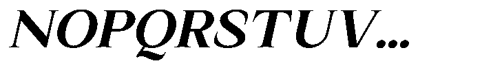 Kanellis Bold Sem Exp Italic Font UPPERCASE