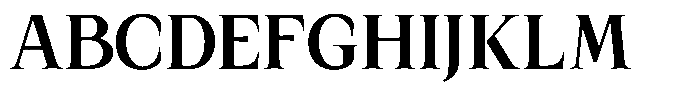 Kanellis Bold Semi Condensed Font UPPERCASE