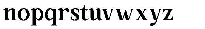 Kanellis Bold Semi Condensed Font LOWERCASE