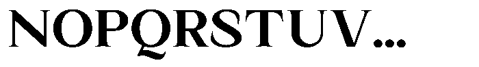Kanellis Bold Semi Expanded Font UPPERCASE