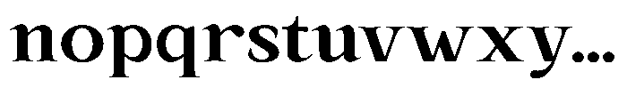 Kanellis Bold Semi Expanded Font LOWERCASE