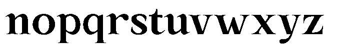 Kanellis Bold Font LOWERCASE
