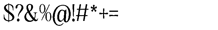 Kanellis Condensed Font OTHER CHARS