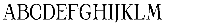 Kanellis Condensed Font UPPERCASE