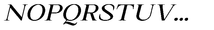 Kanellis Expanded Italic Font UPPERCASE