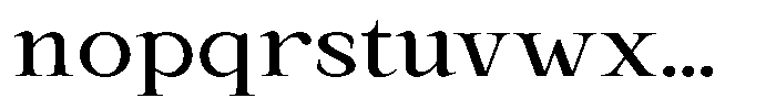 Kanellis Expanded Font LOWERCASE