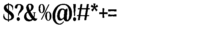 Kanellis Extra Bold Condensed Font OTHER CHARS