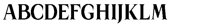Kanellis Extra Bold Condensed Font UPPERCASE