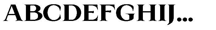 Kanellis Extra Bold Expanded Font UPPERCASE