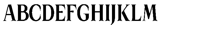 Kanellis Extra Bold Extra Condensed Font UPPERCASE