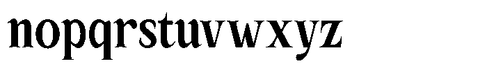 Kanellis Extra Bold Extra Condensed Font LOWERCASE