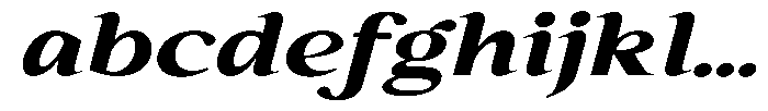 Kanellis Extra Bold Extra Exp Italic FONT