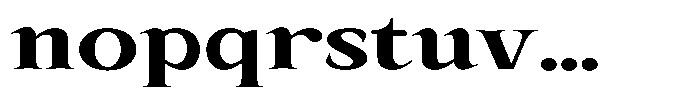 Kanellis Extra Bold Extra Exp Font LOWERCASE