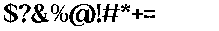 Kanellis Extra Bold Sem Exp Font OTHER CHARS