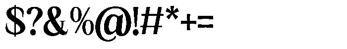Kanellis Extra Bold Semi Condensed Font OTHER CHARS