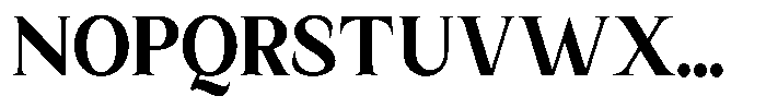 Kanellis Extra Bold Semi Condensed Font UPPERCASE