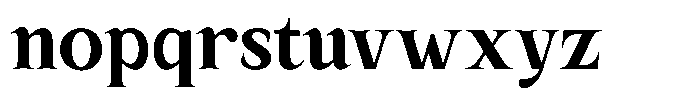 Kanellis Extra Bold Semi Condensed Font LOWERCASE