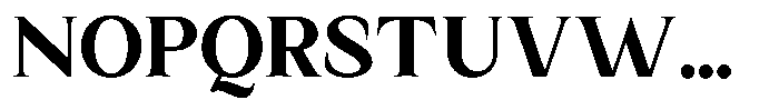 Kanellis Extra Bold Font UPPERCASE