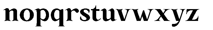 Kanellis Extra Bold Font LOWERCASE