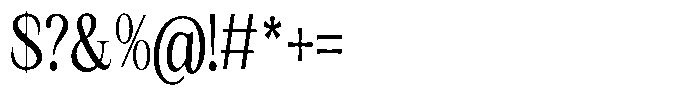 Kanellis Extra Condensed Font OTHER CHARS