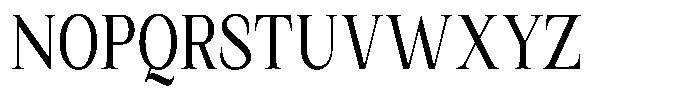 Kanellis Extra Condensed Font UPPERCASE