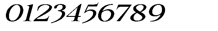 Kanellis Extra Expanded Italic Font OTHER CHARS