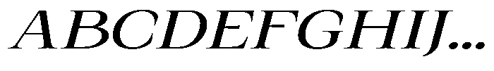 Kanellis Extra Expanded Italic Font UPPERCASE