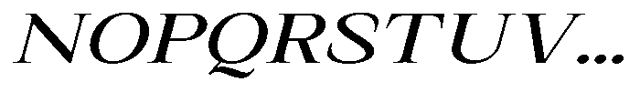 Kanellis Extra Expanded Italic Font UPPERCASE