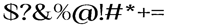 Kanellis Extra Expanded Font OTHER CHARS