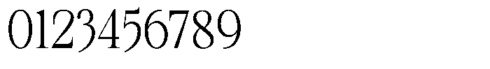 Kanellis Extra Light Condensed Font OTHER CHARS