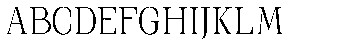 Kanellis Extra Light Condensed Font UPPERCASE