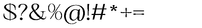 Kanellis Extra Light Expanded Font OTHER CHARS