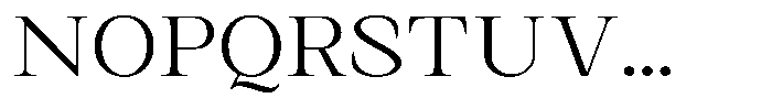 Kanellis Extra Light Expanded Font UPPERCASE