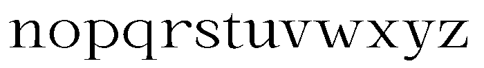 Kanellis Extra Light Expanded Font LOWERCASE