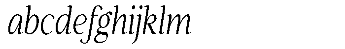 Kanellis Extra Light Extra Condensed Italic FONT