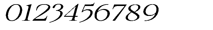 Kanellis Extra Light Extra Exp Italic Font OTHER CHARS